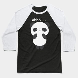 Cute Panda Say Ohh ... Baseball T-Shirt